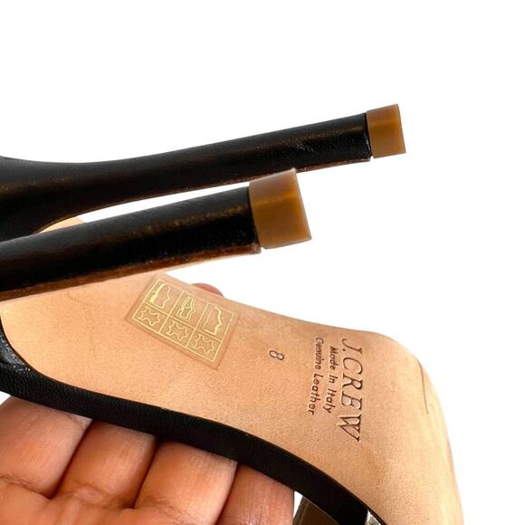 J. CREW Roxie Ankle Tie Tassel Pumps in Silver, Black, and Pink Women's Size 8 - Picture 15 of 16